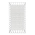 100% 10-Inch 28 52 Criss Cross Fitted Crib Sheet - Cotton; White, Gray; Fully Elasticized; Pockets; Fits Standard Crib