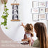 Zyeco 2 Pcs Sonogram Picture Frame, Wooden Magnetic Ultrasound Picture Frame for Refrigerator with Love at First Sight
