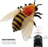 Tipmant Realistic RC Honey Bee Toys IR Remote Control Honeybee Insect Vehicle Electric Animal for Cat Dog Kids Birthday