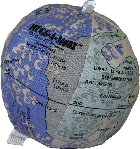 Earth and Moon 2 Piece Bundle - Soft Plush Globe for Learning, Educational Toy for Kids, Teens, Adults