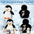 7 Sets 14 Inch Mommy 2 Aoriher Pcs Penguin Stuffed Animal Penguin and Plush Babies with Eggs Wrapping Soft Cute Animal