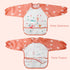 YINGJEE 3 6-36 Waterproof Baby Bibs, Pieces Bib with Sleeves EVA Long Sleeve Bib Boys Girls Months, Waterproof Baby