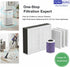 Pack 6, PUREBURG Replacement Filter Compatible with Baby Brezza Bottle Washer Pro, of HEPA Air Clean Dust