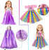 10-Sets Doll Clothes for American 14-inch Dolls, Handmade Outfits and Accessories, Christmas Gift
