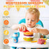 0-6-12-18 Jollybaby Soft Plush Burger Toy for Baby Months: Stuffed Hamburger Pretend Play Food & Plushies Sensory Toy