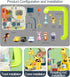 Ferthor Fun 3 3-6 Car Rescue Adventure Toys for Boys - Race Tracks with Zoo Ramp & Mini Cars for Year Olds