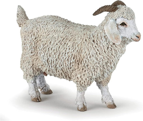 Papo Hand-Painted Figurine Farmyard Friends Angora Goat 51170, Collectible for Children from 3 Years Old