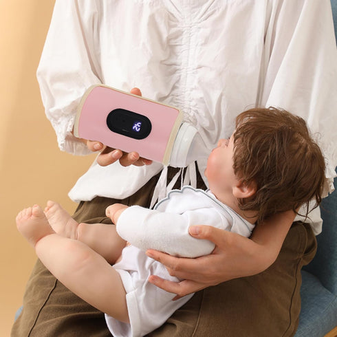 Meyrwoy 18W Style2 Baby Bottle Warmer Bag, Portable Bottle Warmer Quick Heating Baby Bottle Warmer Temperature