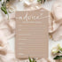 Bridal Shower Games Cards, Advice for The Happy Couple, 25 Guests Engagement Party Games for Minimalist Brown Supplies