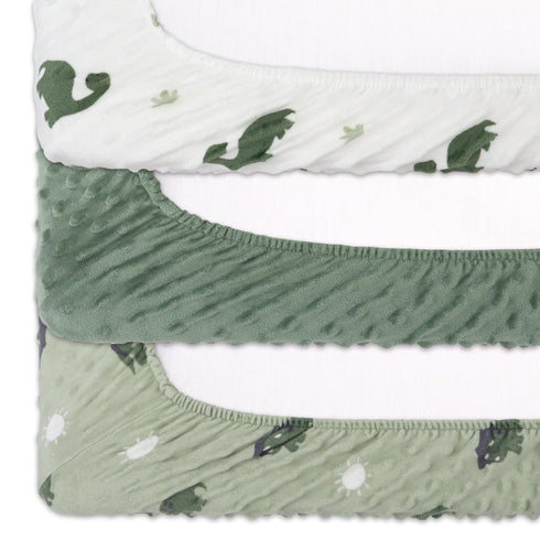 The Peanutshell Baby Changing Pad Covers Boy, Minky Changing Table Sheets, Dinosaur Nursery Decor, Sage Green Baby