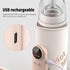 Hamwesh 8000mAh Baby Bottle Warmer, USB Rechargeable Portable Milk Warmer with Constant Temperature Control