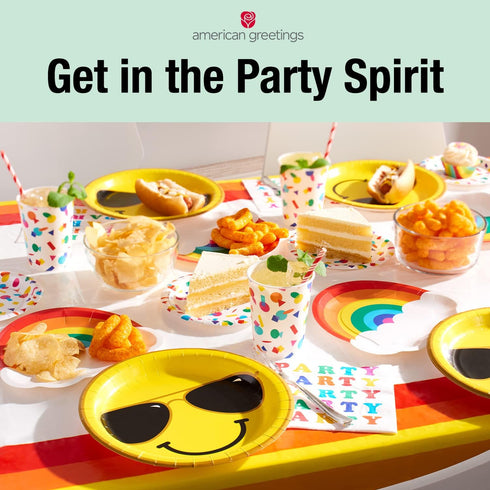 American Greetings Taco Party Supplies - 16 oz. Reusable Plastic Cups (8-Count)