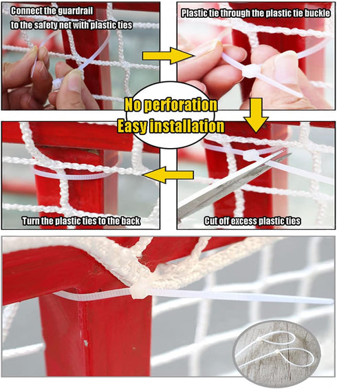 Rope Net Kids Safety Net, Stair Balcony Railing Child Safety Netting for Playground Patio Barrier Protection