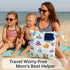 FANALALA Waterproof Wet Dry Bag, Reusable Diaper Pouch with Zipper, Machine Washable Travel Organizer for Beach