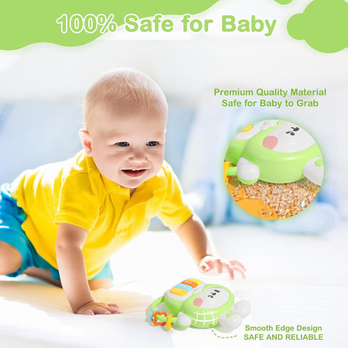 Redbeann 6-12 1-3, 1 Baby Musical Toys Months, Rabbit Piano for Baby Musical Toys for Toddlers Busy Board with Music