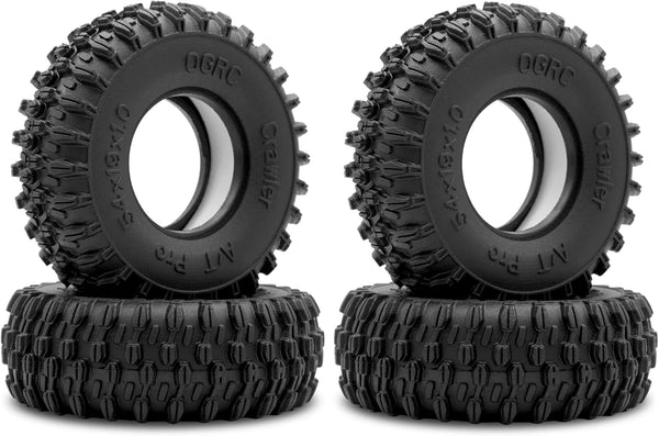 OGRC 1.0 Crawler Tires, Super Soft and Sticky with Dual Stage Foam for SCX24 Gladiator Bronco C10 JLU Deadbolt