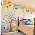 iMagitek Large Jungle Animals Tree Wall Decals Safari Animals Climbing Trees Wall Stickers
