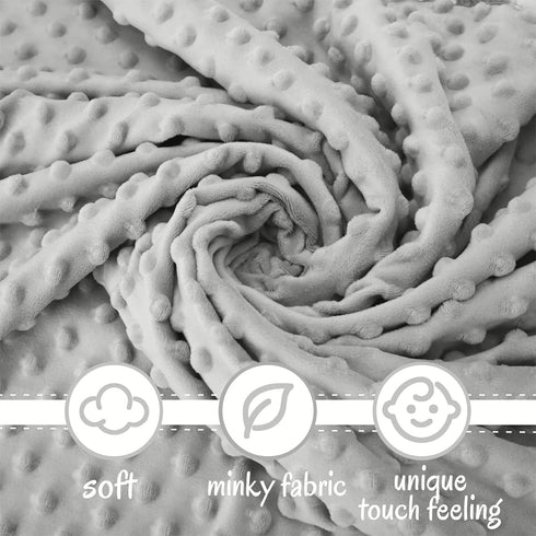 Boyoung Minky Nursing Pillow Covers Ultra Soft Slipcovers for Breastfeeding for Baby Girls Boys, Feeding Pillow Cover