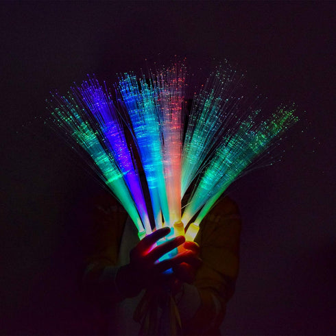 M.best 12pcs Glow Sticks Party Supplies - 3 Modes Colorful Flashing LED Light Up Glow Wands for Party Favors