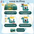 HUBFIVY 224 3-8, Dinosaur Talking Flash Cards Sight Words for Kids, Audible Educational Interactive Autism Sensory Toys