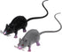 LUOEM 2pcs Lifelike Fake Mouse, Realistic Mice Toy for Halloween Prank Decorations (Black, Gray)