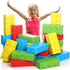 24 Pack Large Cardboard Building Blocks for Kids, Jumbo Stacking Game, 9.8" x 4.7" x 2.8"