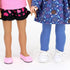 Sophia's 14.5" Doll Shoes Set - Faux Pink Leather Dress Shoes & White All-Star Canvas Sneakers