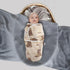 Baby Swaddle Blanket, Super Soft Material, Newborn Adjustable Swaddles, 2-Way Zipper Sleep Sack, Honey Bear