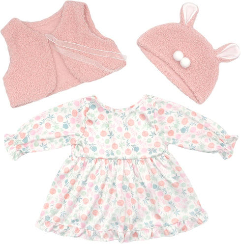 FADALEA 18-22 Inch Reborn Doll Clothes for Dolls, Doll Clothes and Accessories with Hat