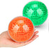 2 Pieces 3D Maze Ball Puzzle, Gravity Maze Brain Teasers, Educational Toys for Students Teens Adults (Green, Orange)