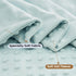 30x40 Inches, david's kids Micro Fleece Minky Baby Blanket for Boys Girls Neutral with Double Layer and Soothing Raised