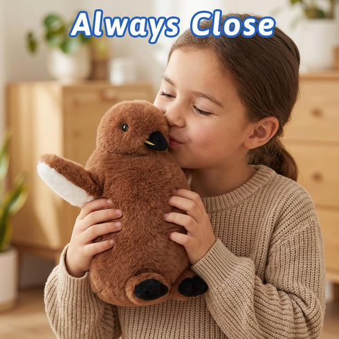 OUOZZZ 8" Penguin Plush Stuffed Animal - Mini King Penguin Chick Baby Toy - Soft & Realistic, Travel-Friendly