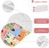 tplaotee 22x11in Cute Cartoon Castle Color Cotton Burp Cloths Muslin Soft and Absorbent? Baby Cloth for Unisex