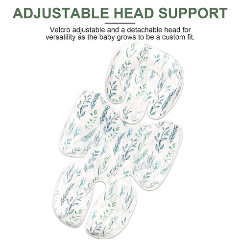 2-in-1 DILIMI Infant Car Seat Insert, Carseat Head Support for Newborn, Soft Baby Head Support for Car Seat, Stroller