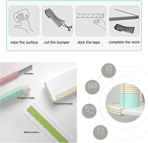 M2cbridge Multifunctional Edge and Corner Guard Baby Safety Bumper DIY 6.5 Ft (Coffee)