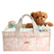 Tiny Marvels Diaper Caddy Organizer for New Parents, Water-Resistant Baby Diaper Caddy,