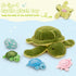 5Pcs 17.5 Inch Set, MorisMos Turtle Stuffed Animals with Babies Inside, Cute Stuffed Turtle Plush Toys Realistic Sea