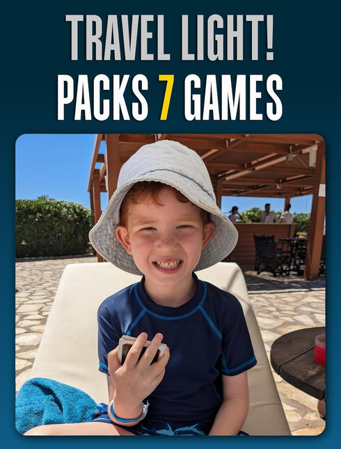 100 PICS Smart Cards Countries, 7 Games in 1, Pairs, Snap, Trumps, Rummy, Memory Quiz, Learn Facts, Travel Game, Gift, Stocking Stuffer, 50 Cards, Age 5+, 1-8 Players