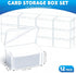 100 4.3 2.95 2.2 Inches(12 Vicenpal Playing Card Boxes Snaps Closed Clear Plastic Cases Poker Gaming Playing Cards