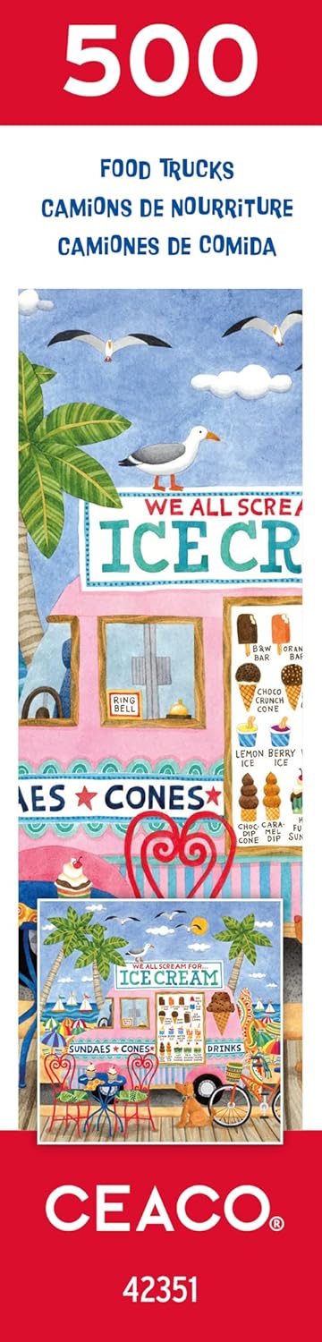 Ceaco - Food Trucks - Ice Cream Truck II - 500 Piece Jigsaw Puzzle