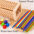 Pichoi 3-8, Montessori Game Wooden Board Game - Multiplayer Family Travel Game - Math Educational Fine Motor Skills Toy