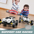 Tecnock RC Racing Car, 2.4GHz High Speed Remote Control, 1:18 2WD Toy Cars for Boys & Girls, White