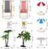 Mini Umbrella Palm Chair Beach Miniature Accessories for Dollhouse Outdoor Decorations