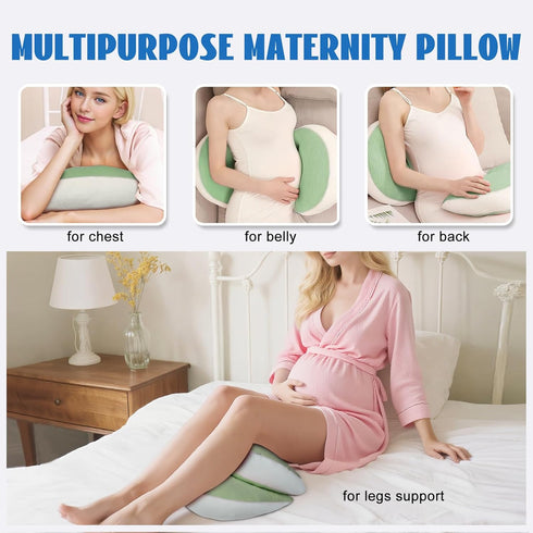 KGAUT Pregnancy Pillow for Pregnant Women, Memory Foam Pillow for Side Sleeper, Maternity Pillow Support for Back