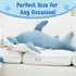 37-Inch Hammerhead Giant Plush Shark - Soft and Realistic Stuffed Animal