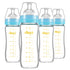 Matyz Glass Breastmilk Baby Feeding Bottle with Nipple, 4 Pack, 8 oz