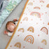 3 Set Sets Ganeen Pieces Boho Rainbow Crib Bedding for Girls or Boys, Standard Size Boho Neutral Baby Bedding with Baby