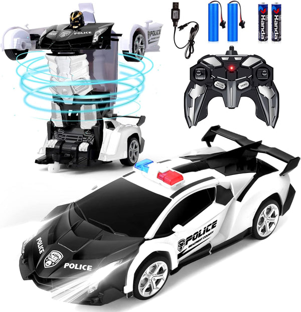 Dolanus Remote Control Car - Transform Robot RC Cars, One-Button Deformation, 360 Degree Drifting