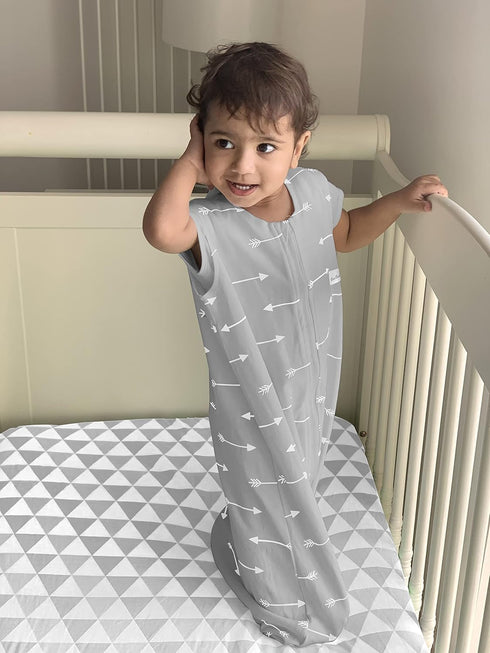 BaeBae Goods Pack 100% (24 38 5) Pack N Play Sheets - Super Soft Jersey Knit Cotton Mattress Sheets - Portable Mini