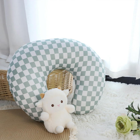 1 Pack DILIMI Nursing Pillow Cover, Soft Stretchy Nursing Cover for Breastfeeding Pillow, Reversible Removable Slipover